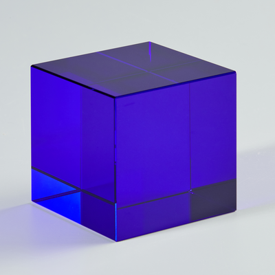 Glaswürfel blau MSCL 1, MSCL 2