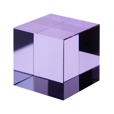 Glass cube lilac MSCL 1, MSCL 2, MSCL 3, MSCL 4